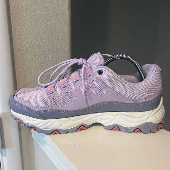 AVIA Womens Purple Gray White Athletic Running Walking WWAV21ES043 Shoes 10 - Picture 3 of 9